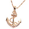 FC Jory 18k Rose Gold GP Diamante Crystal CZ Nautical