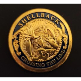 U.S. Navy Shellback Crossing the Line - Commemorative Challenge Coins - 10 Coins