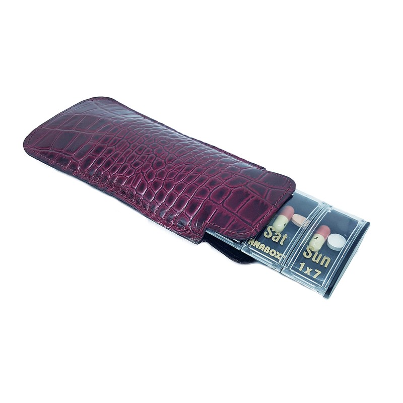 CINIBOX 7 in ONE DE LUXE, red croc