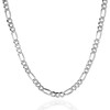 Quadri -925 Sterling Silver 5MM Figaro Link Chain Necklace 16-30