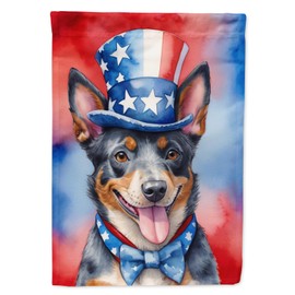 Caroline's Treasures DAC5645GF Australian Cattle Dog Patriotic American Garden Flag Mailbox Flag Decorative Yard Flag Banner Outside Patio Artwork Yard Flower Beds, Garden Size, Multicolor