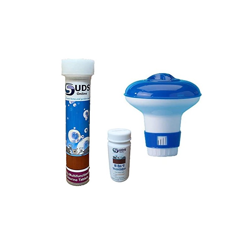 SUDS-ONLINE 10 x 20g Multifunctional Chlorine Tablets + 10 Test