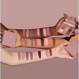 Huda Beauty Original Creamy Eyeshadow Palette, 9 Eyeshadows, 8.22 g, by Bella (Cool Matte Obsessions, 1 Piece)