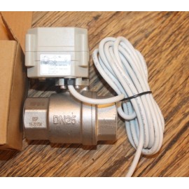 Tohne 1" Stainless Steel NSF-6 Motorized Ball Valve Power off/closed 25-s2-b NIB