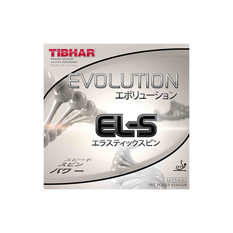 Tibhar Evolution EL-S Table Tennis Rubber (Red, 2,1 - 2,2