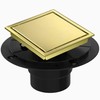 4 Inch Square Shower Floor Drain, Shower Drain Kit with