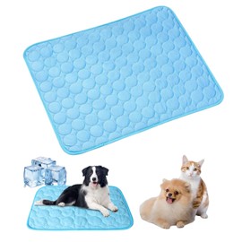 Ryfpdml Dog Cooling Mat, 55x70cm Soft Comfortable Cooling Mat for Dogs Cats Summer Cool Mat for Dogs Portable and Washable Pet cooling Pads for Cat Puppy for All (F)