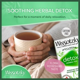 Wissotzky Wellness Detox Herbal Tea, (3 Pack - 60 Tea Bags) | Caffeine Free | Natural Cleansing Support | With Peppermint, Nettle, Dandelion & Licorice | Herbal Tea for Gentle Detox & Wellness