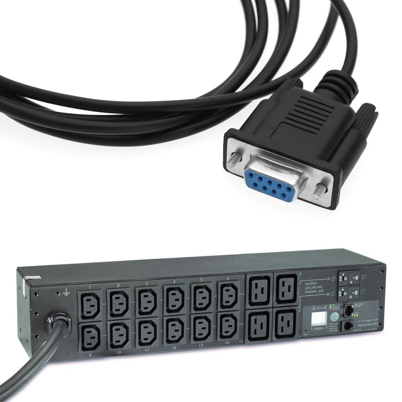 VGOL DB9 Serial RS232 to RJ11 RJ12 6P6C Adapter Cable