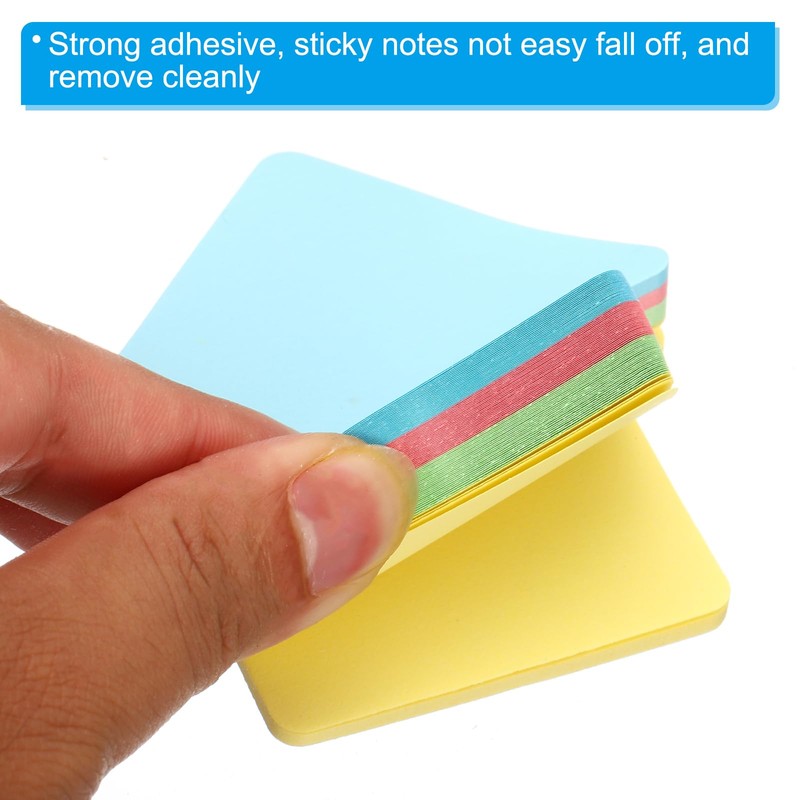 PATIKIL 2.7 x 2.7 Inch House Shape Sticky Notes, 6