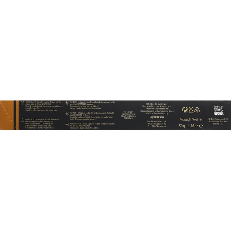 Nespresso Espresso Livanto, 10 Capsules