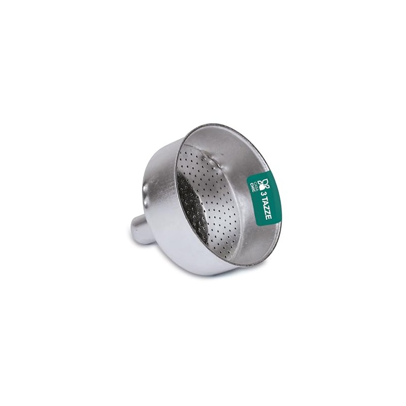 LifeChic Filtro Imbuto per Caffettiera Moka 3 Tazze, Ricambio Universale