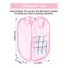 Durable Collapsible Laundry Baskets - Reinforced Mesh Pop Up Laundry