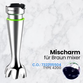 Anakel Home 7322115504 Replacement Hand Blender Compatible with Braun 4200 Multiquick 9