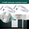 2 PCS 6-916881 Dishwasher Mounting Bracket Replacement For Whirlpool