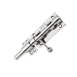 Sliding Bolt Gate Latch 304 Stainless Steel Barrel Bolt Heavy Duty Door Security Lock Thickened Door Bolt Hardware with Mounting Screws for Barn Fence Shed Cellar 16 cm