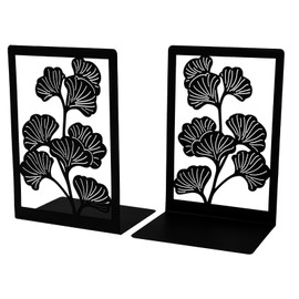 LdawyDE Bookends, Pack of 2 Bookends, Bookends, Metal Book Stand, Decorative Bookends with Non-Slip Pads