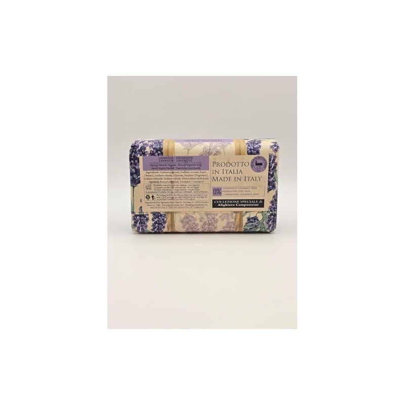LA FLORENTINA Alighiero Campostrini edition Lavender Vegetable Luxury Soap Bar,