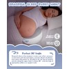 Memory Foam Pregnancy Pillow, Maternity Pillow for Side Sleeper, Plus