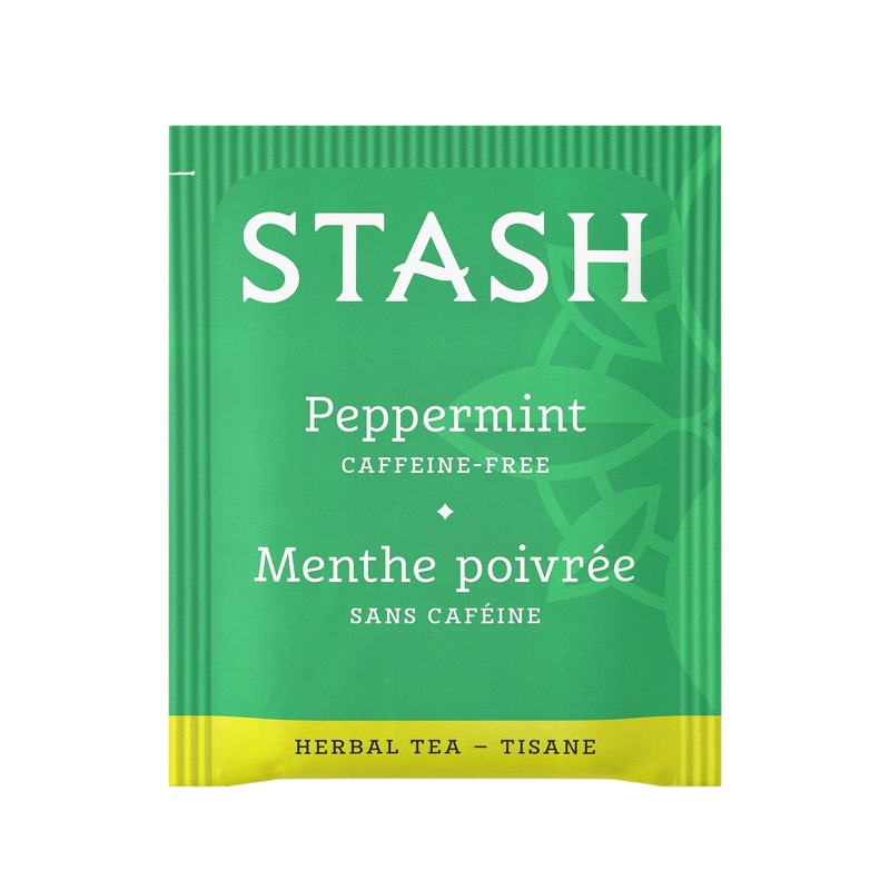 Stash Tea Peppermint Herbal Tea - Naturally Caffeine Free, Non-GMO