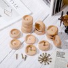 Weysat 40 Sets Closet Pole Socket Wooden Closet Rod Holders