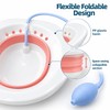 Foldable Sitz Bath Basin for Toilet Seat – Portable Plastic