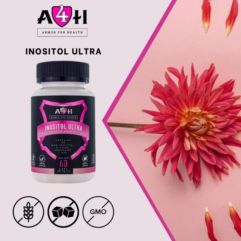 Myo Y D-chiro Inositol 60 Cáps 500mg A4h Acido Fólico