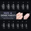 Gelike EC Extra Short Almond Gel Nail Tips Kit for