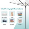 JS HANGER Umbrella Drying Rack Outdoor, Rotary Retractable Dryer Adjustable