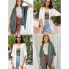 STYLEWORD Women's Lightweight Short Sleeve Summer Cardigan Beach Cover Up