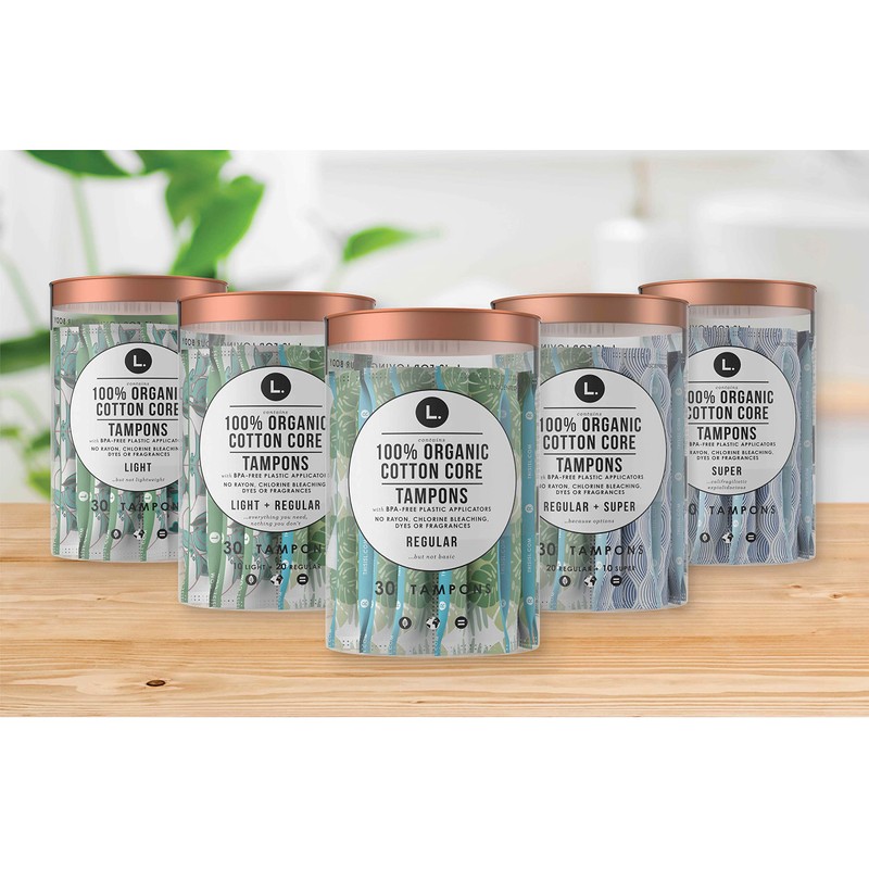 L. Organic Cotton Tampons Multipack - Light + Regular 42