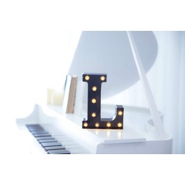 Foaky Black LED Marquee Number Lights Sign Light Up Marquee Number Lights Sign for Night Light Wedding Birthday Party Battery Powered Christmas Lamp Home Bar Decoration