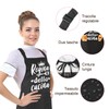 Halinuia Kitchen Apron Women's Cotton Apron Funny Cooking Apron with