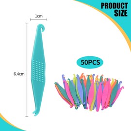 YSDYY 50 Pieces Of Rubber Band Pull Hooks, Dental Supplies, Orthodontic Materials, Plastic Hooks, Elastic Rope Removal Tools