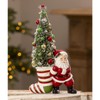 Bethany Lowe Retro Santa Pulling Stocking 11.75" TL3367