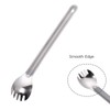 ATiAP Titanium Spoon Long Handled Ultralight Portable Cutlery with Polished