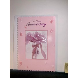 academy greetings Happy Anniversary Large Greeting Card! Elegant Bouquet Wishing For Even More Joy