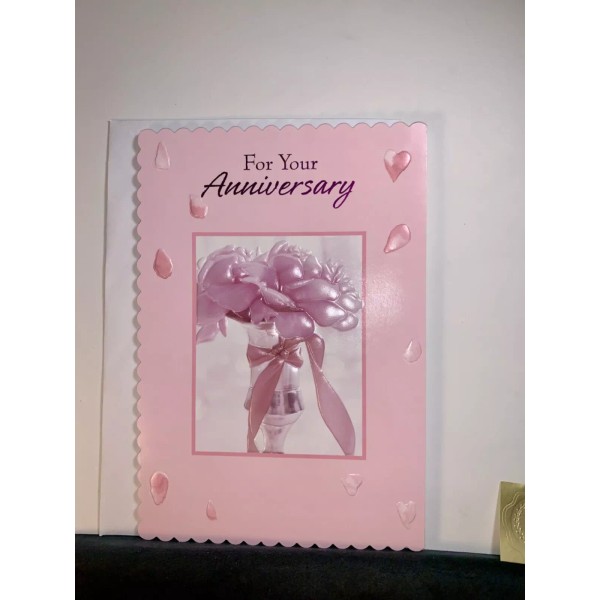academy greetings Happy Anniversary Large Greeting Card! Elegant Bouquet Wishing