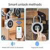 Fingerprint Padlock, Eseesmart Combination Padlock with Fingerpirnt & Bluetooth APP,
