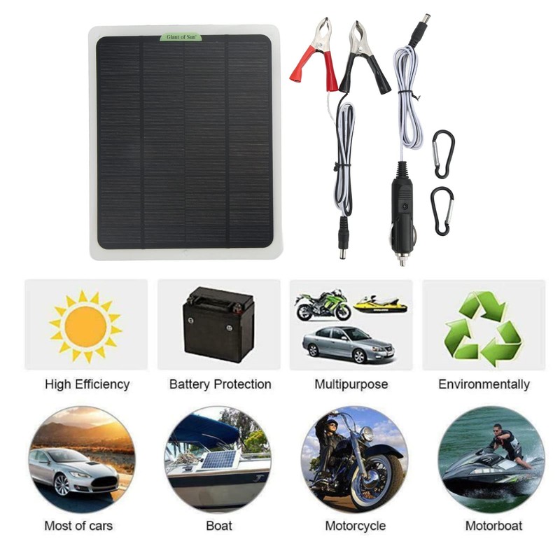 Panel Solar de 12V y 20W, Panel Solar monocristalino con