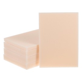 sourcing map 8pcs Sanding Sponge 4" x 2-3/4" Sanding Sponges Pad 2500 Grit Hand Sanding Sponges Sheet Wet Dry Sandpaper for Model Drywall Metal Wood Furniture Polishing, Beige