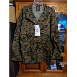 USGI USMC MARPAT Uniform WOODLAND Combat Shirt  X LARGE REGLAR  NEW WITH TAG