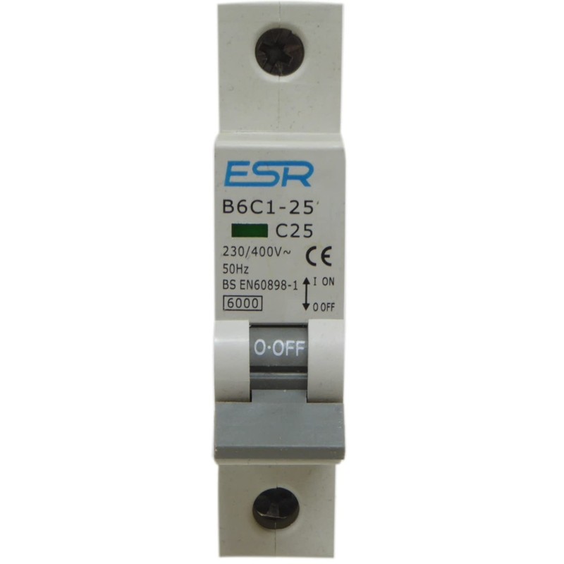 Type C MCB Circuit Breaker, Single Pole, Din Rail Mount,