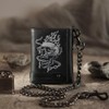 Skull Carteras Para Caballero Piel Cartera Con Cadena Para Hombre，Protección