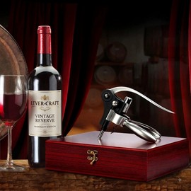 9-Piece Wine Opener Set with Rabbit Corkscrew, Foil Cutter, Pourer, Vacuum Stopper & Gift Box