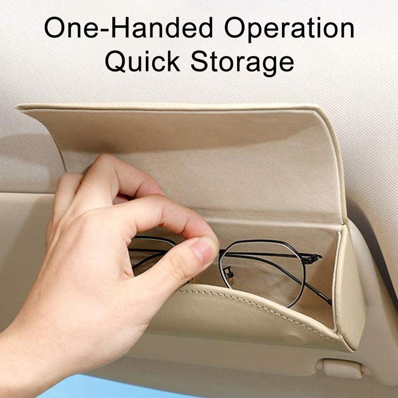 Sunglasses Holder for Car Sun Visor Auto Eyeglasses Organizer Box