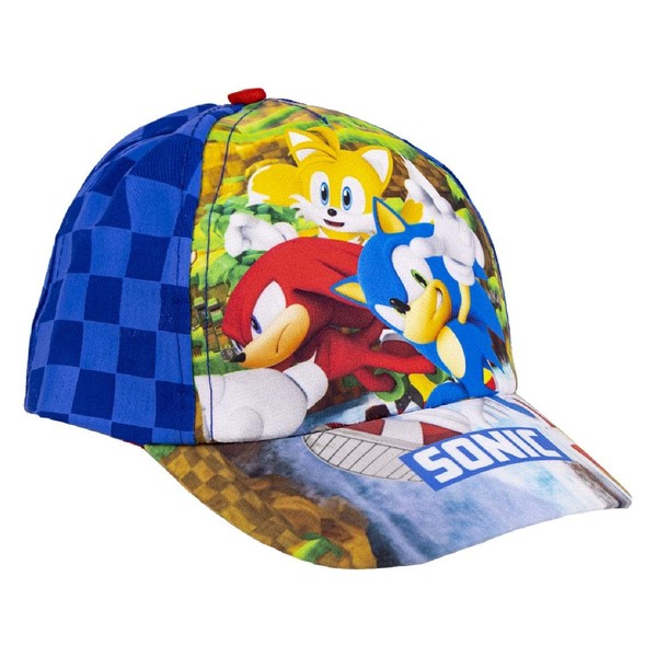 Sonic The Hedgehog Chapeau pour Garçons, Casquette D'été, Sonic L'hérisson, Miles 'Tails' Prower et Knuckles L'édchine Design, Cadeau pour Enfants