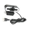 Webcam USB2.0 1080P HD 30FPS High Resolution LED Light PC