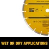 DEWALT 14 in Circular Saw Blade, Dry Wet, Segmented Rim