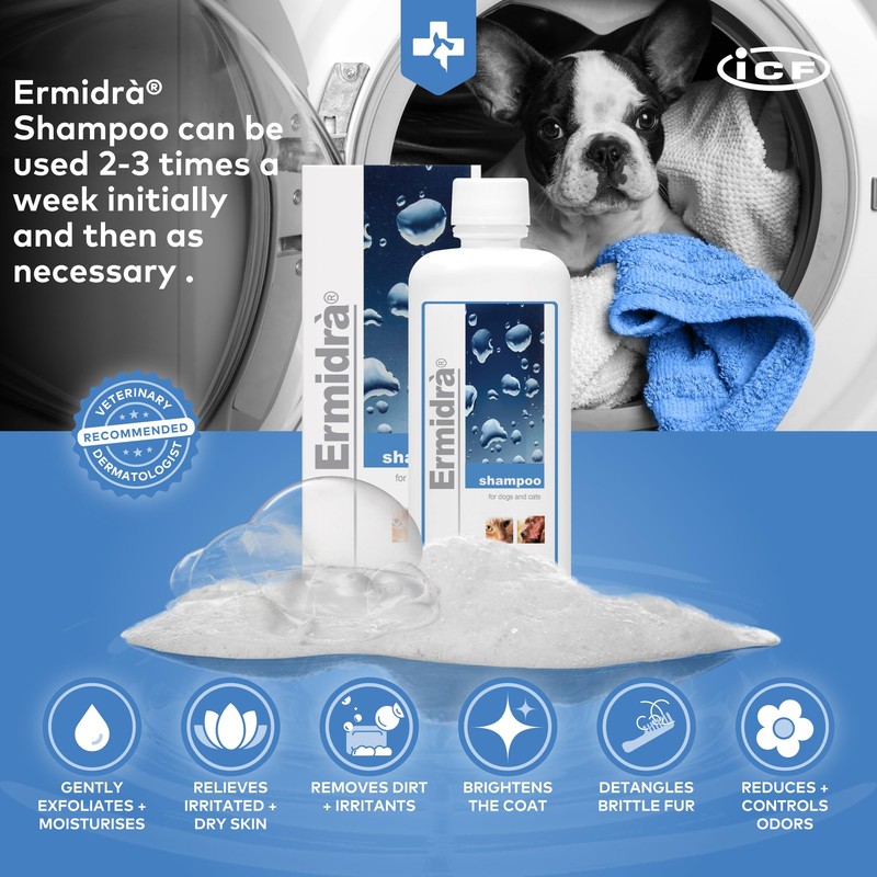ICF | Ermidra Dog Shampoo For Itchy Skin Relief |